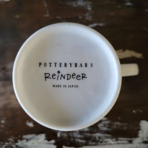 Pottery Barn Christmas Santa's Reindeer Porcelain Coffee Mug - Prancer - Picture 2 of 5